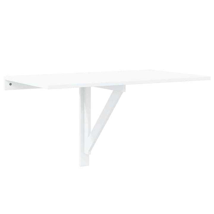 væghængt klapbord 100x60x56 cm konstrueret træ hvid højglans