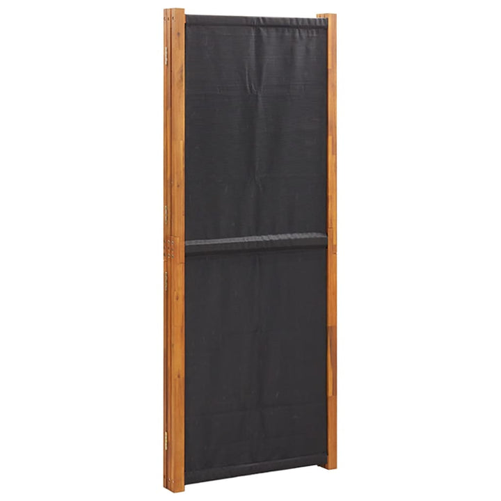 3-panels rumdeler 210x180 cm sort