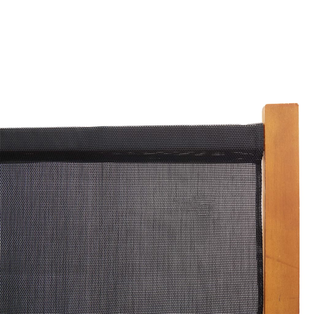 3-panels rumdeler 210x180 cm sort