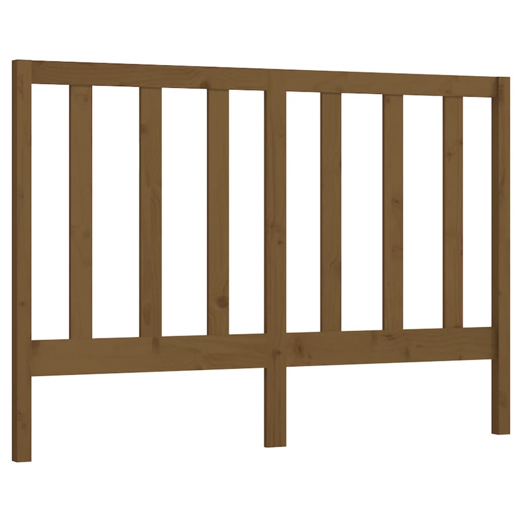 sengegærde 166x4x100 cm massivt fyrretræ gyldenbrun