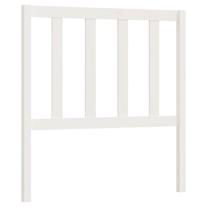 sengegærde 81x4x100 cm massivt fyrretræ hvid