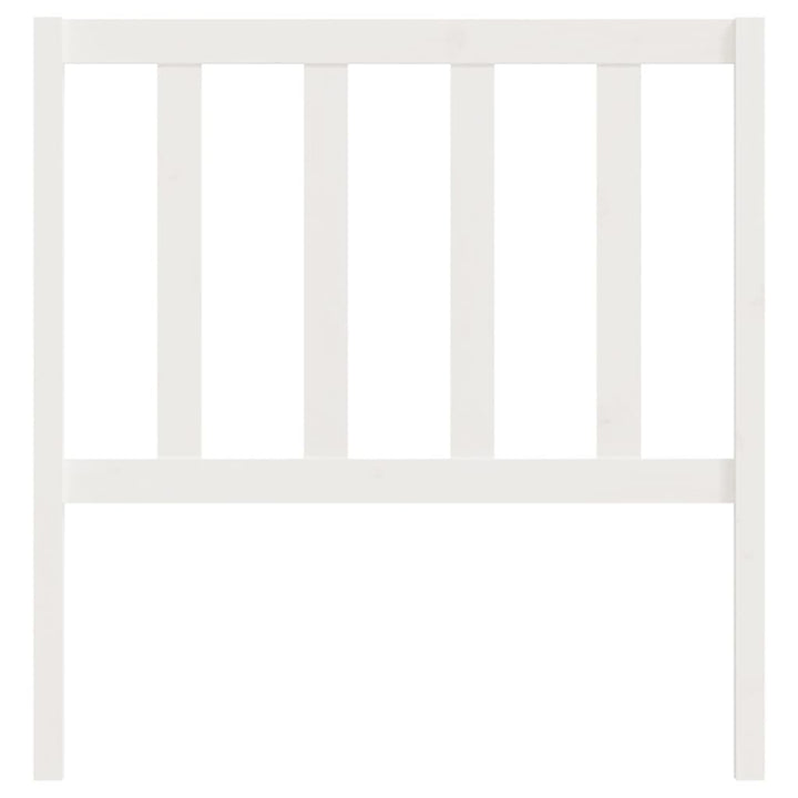 sengegærde 81x4x100 cm massivt fyrretræ hvid