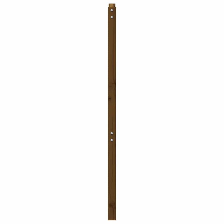 sengegærde 96x4x100 cm massivt fyrretræ gyldenbrun