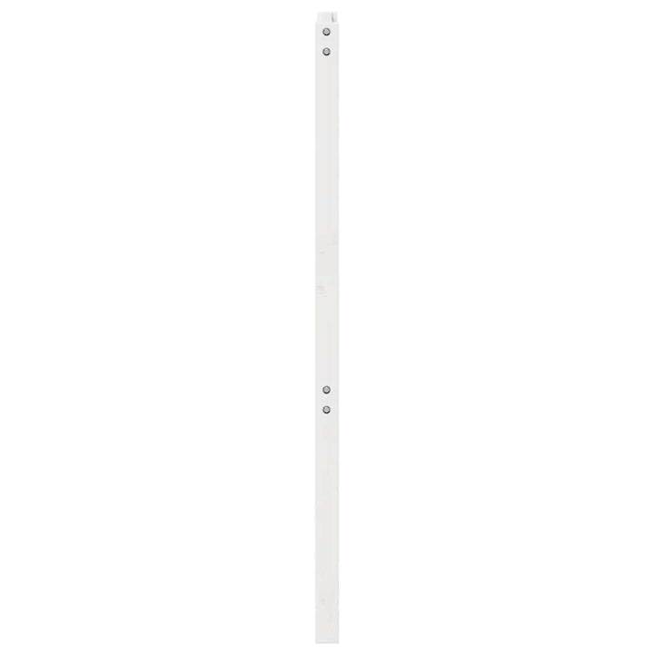 sengegærde 106x4x100 cm massivt fyrretræ hvid