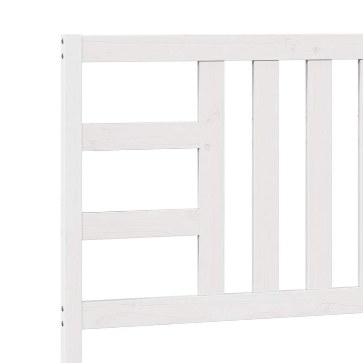 sengegærde 106x4x100 cm massivt fyrretræ hvid
