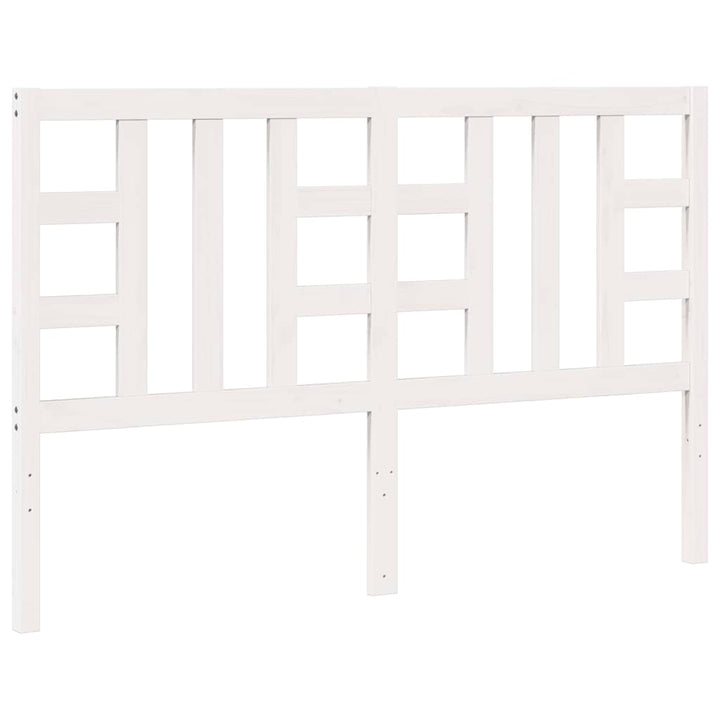 sengegærde 156x4x100 cm massivt fyrretræ hvid