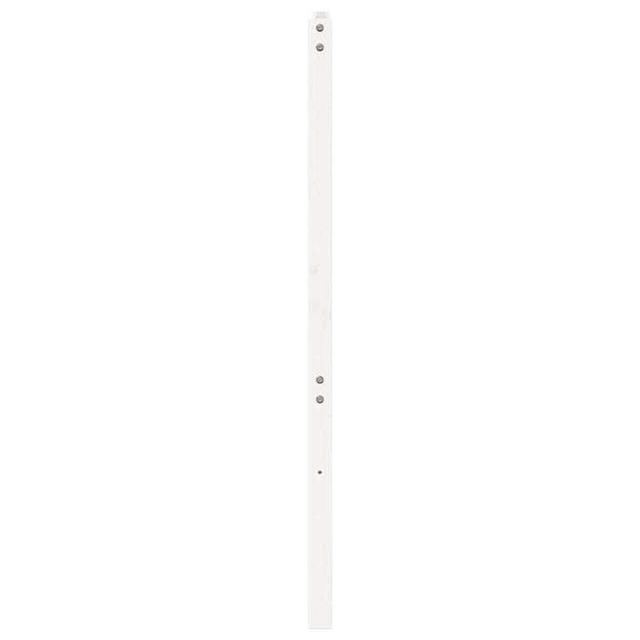 sengegærde 156x4x100 cm massivt fyrretræ hvid