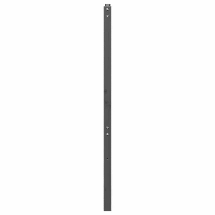 sengegærde 166x4x100 cm massivt fyrretræ grå