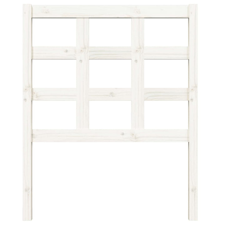 sengegavl 80,5x4x100 cm massivt fyrretræ hvid