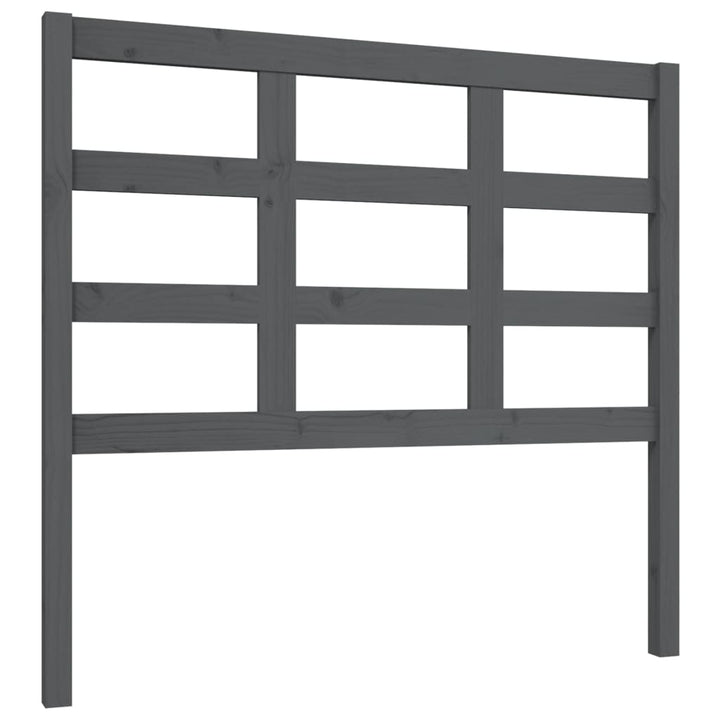 sengegærde 105,5x4x100 cm massivt fyrretræ grå