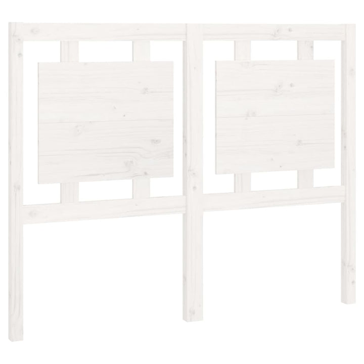 sengegærde 125,5x4x100 cm massivt fyrretræ hvid