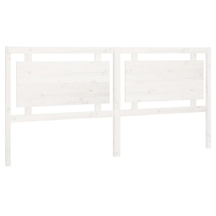 sengegærde 205,5x4x100 cm massivt fyrretræ hvid