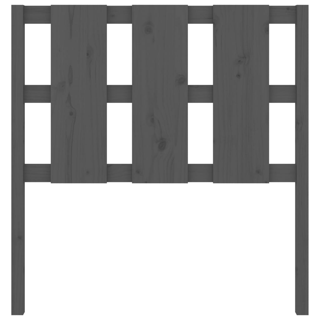sengegærde 95,5x4x100 cm massivt fyrretræ grå