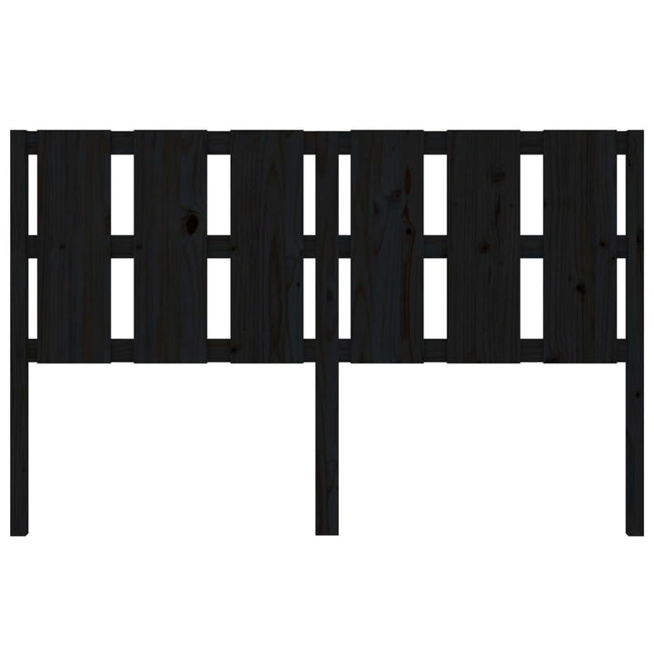 sengegærde 155,5x4x100 cm massivt fyrretræ sort