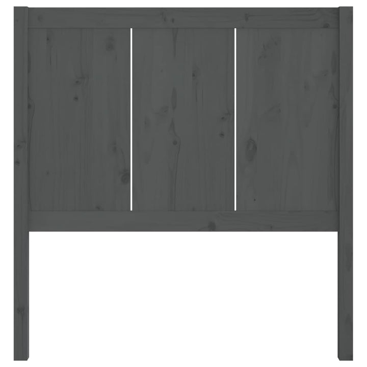 sengegærde 80,5x4x100 cm massivt fyrretræ grå