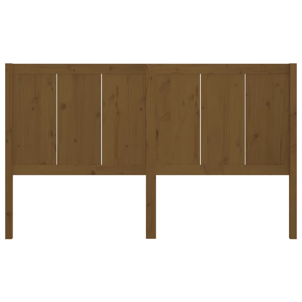 sengegærde 205,5x4x100 cm massivt fyrretræ gyldenbrun