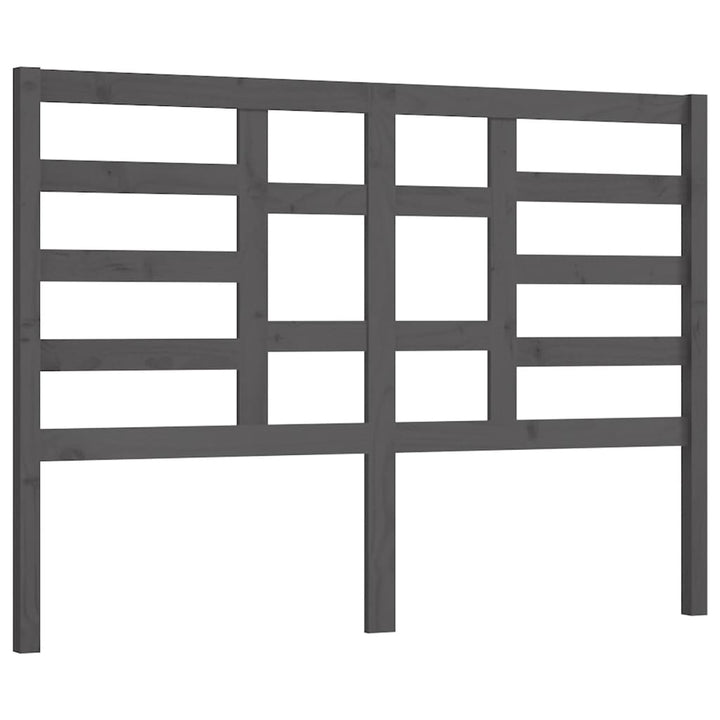 sengegærde 166x4x104 cm massivt fyrretræ grå