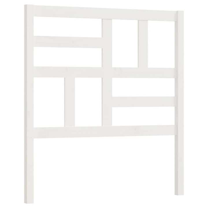 sengegærde 81x4x104 cm massivt fyrretræ hvid