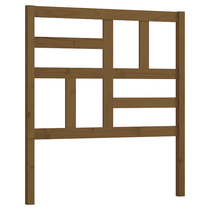 sengegærde 81x4x104 cm massivt fyrretræ gyldenbrun