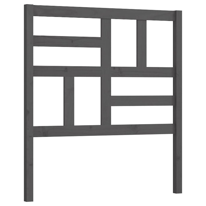 sengegærde 96x4x104 cm massivt fyrretræ grå