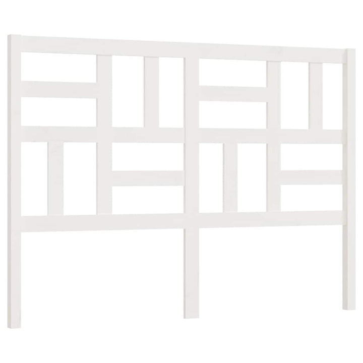 sengegærde 146x4x104 cm massivt fyrretræ hvid