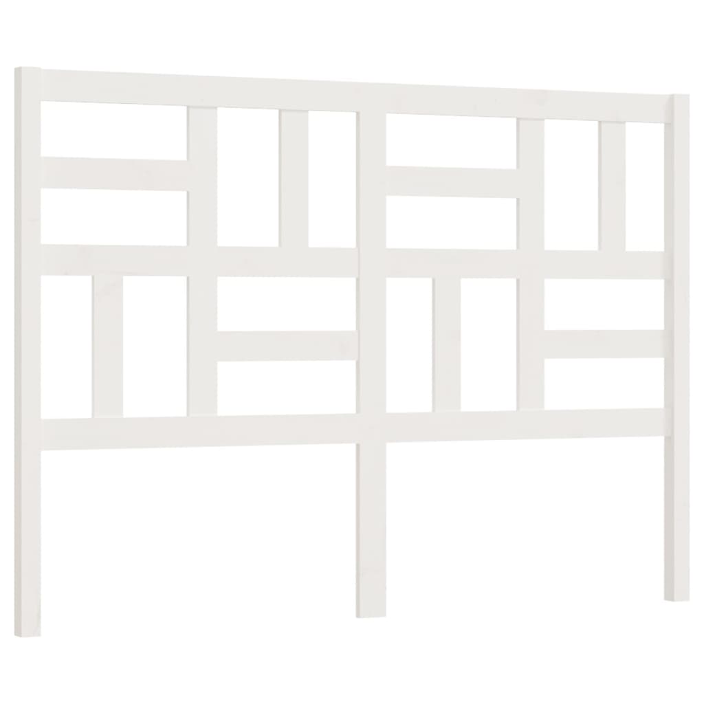 sengegærde 156x4x104 cm massivt fyrretræ hvid