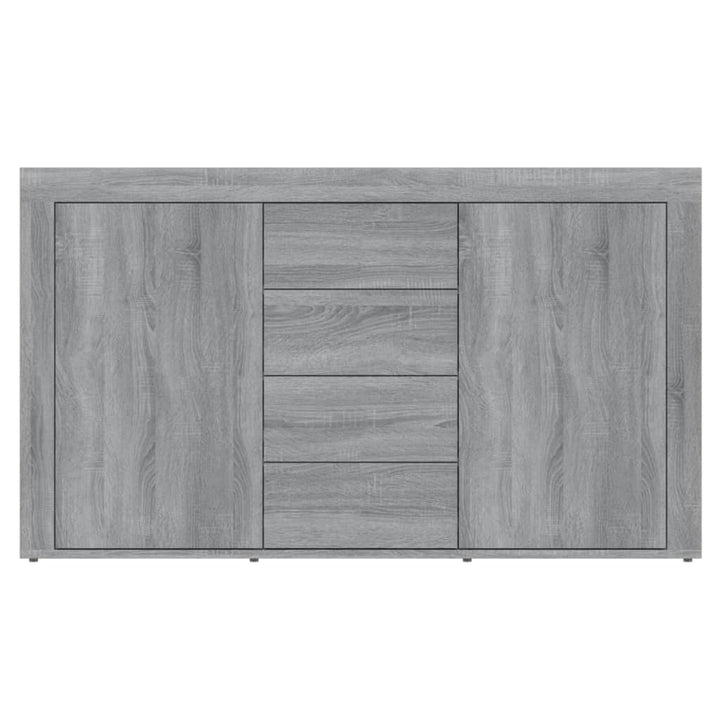 skænk 120x36x69 cm konstrueret træ grå sonoma-eg
