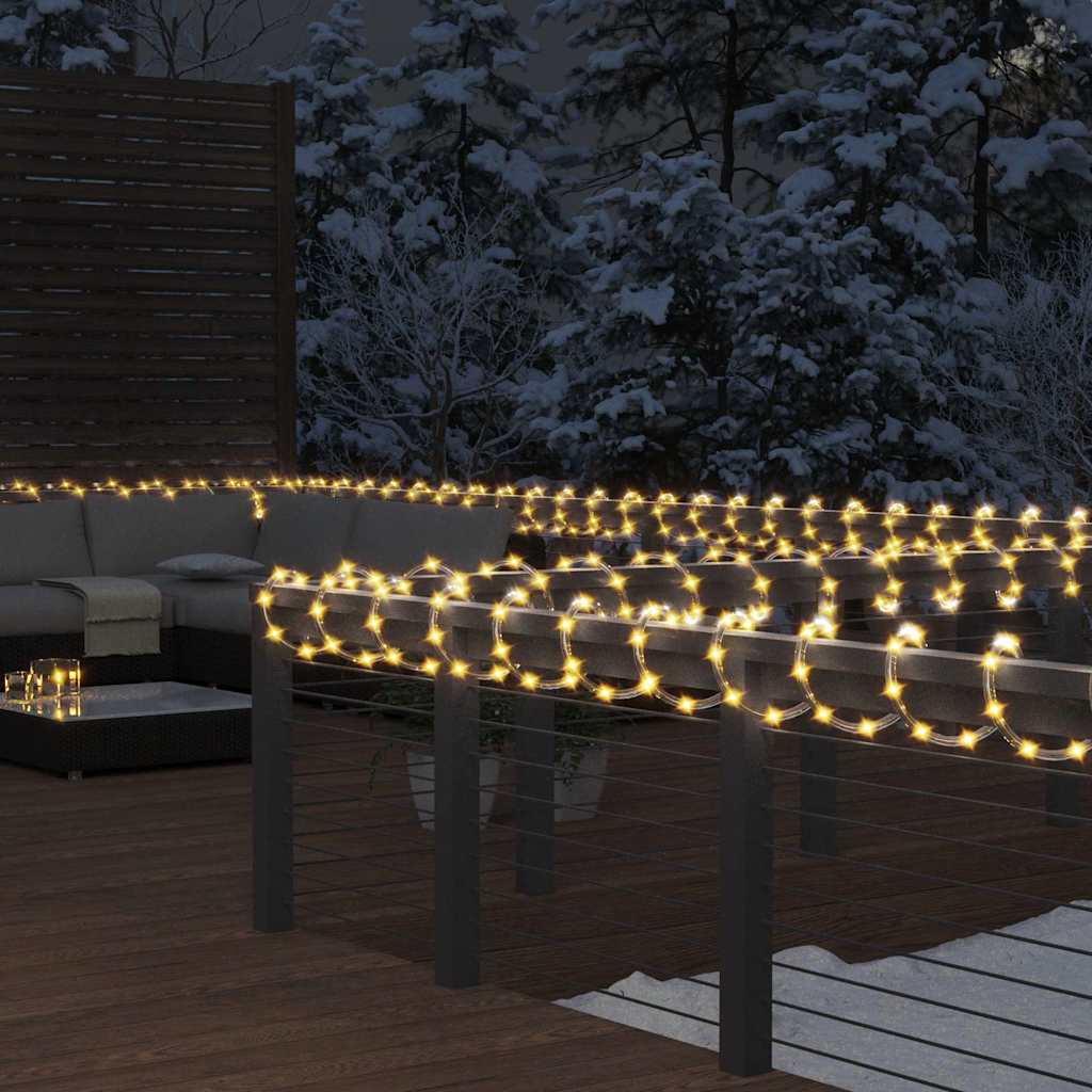 lyskæde 1200 LED'er 50 m PVC varmt hvidt lys