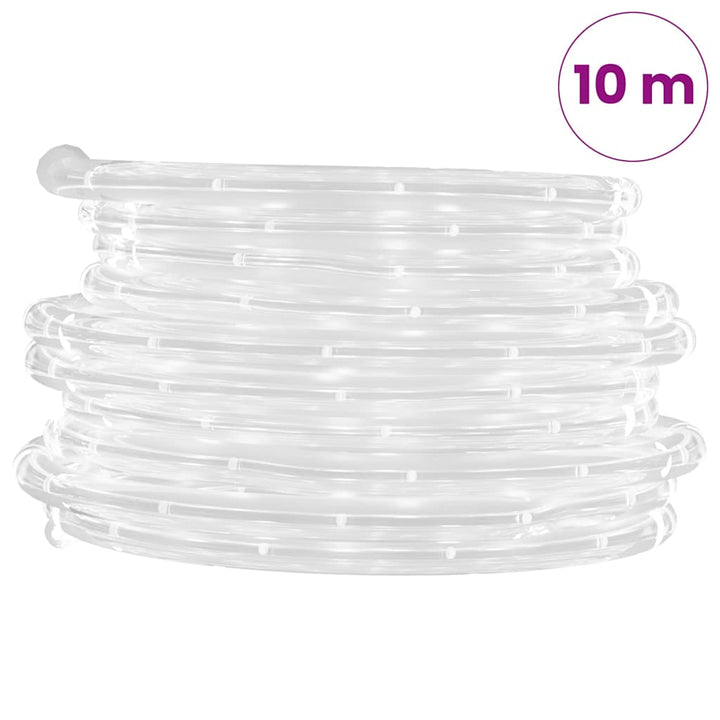 lyskæde 240 LED'er 10 m PVC koldt hvidt lys