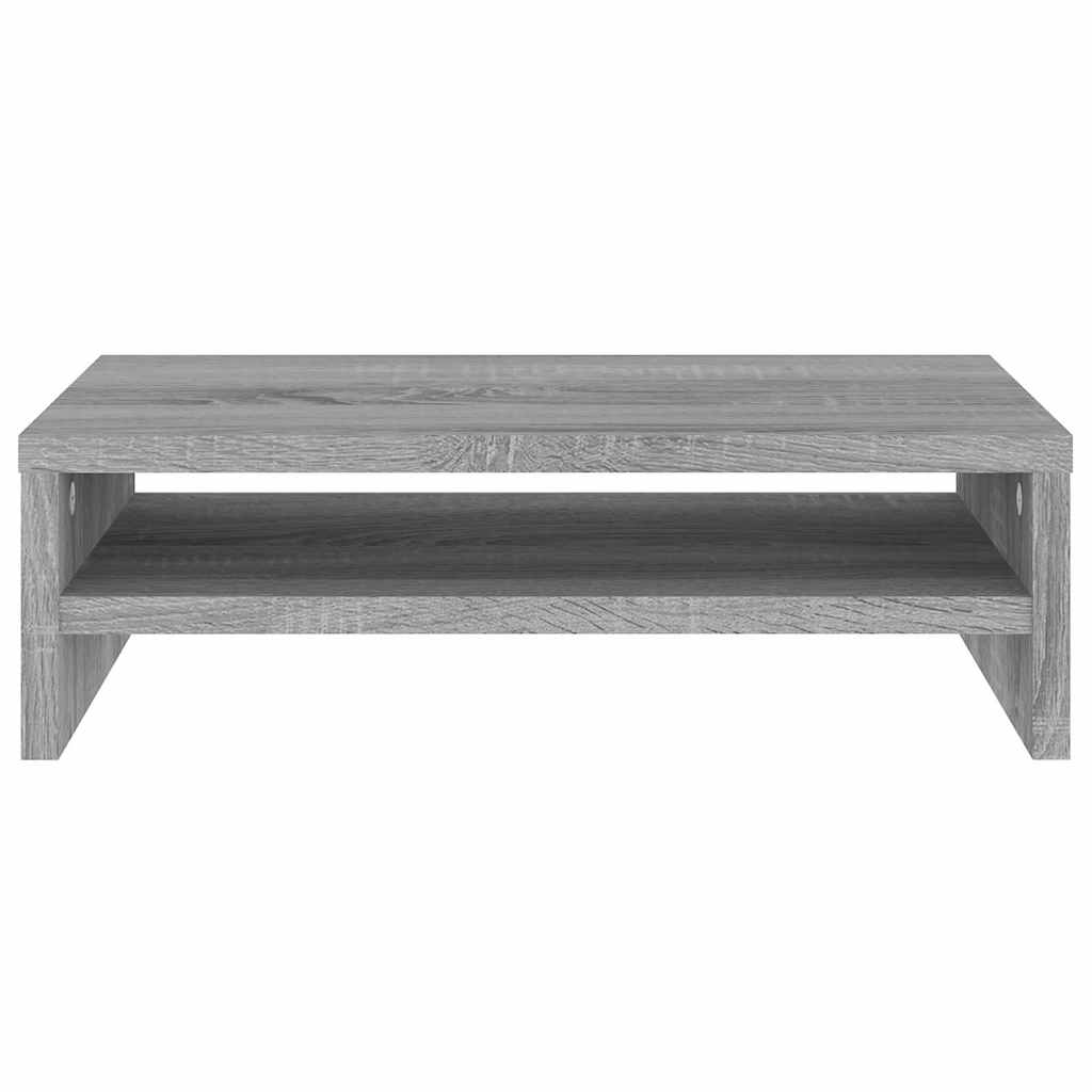 skærmstander 42x24x13 cm konstrueret træ grå sonoma-eg