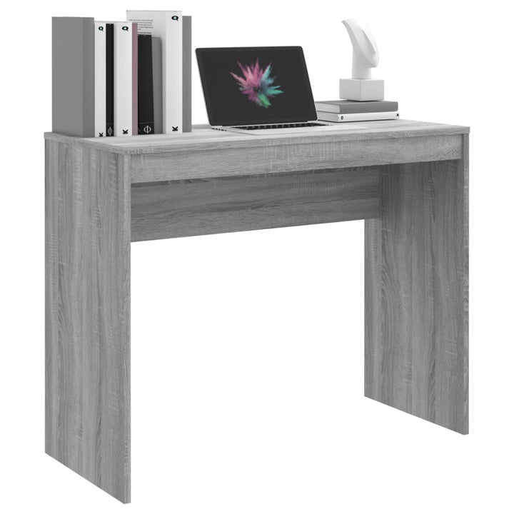 skrivebord 90x40x72 cm konstrueret træ grå sonoma-eg