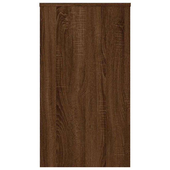 skrivebord 90x40x72 cm konstrueret træ brun egetræsfarve