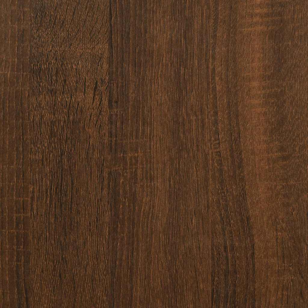 skrivebord 90x40x72 cm konstrueret træ brun egetræsfarve