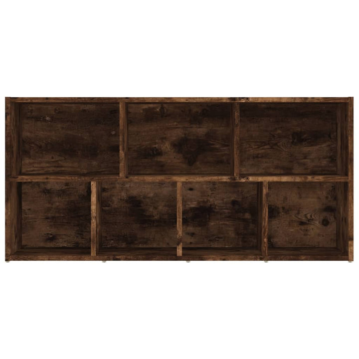 bogreol 50x25x106 cm røget egetræsfarve