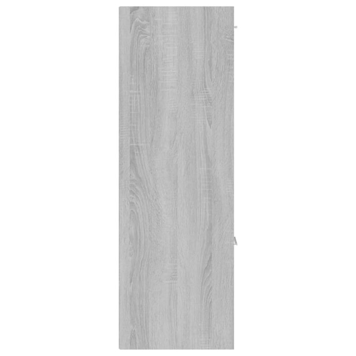 opbevaringsskab 60x29,5x90 cm grå sonoma-eg