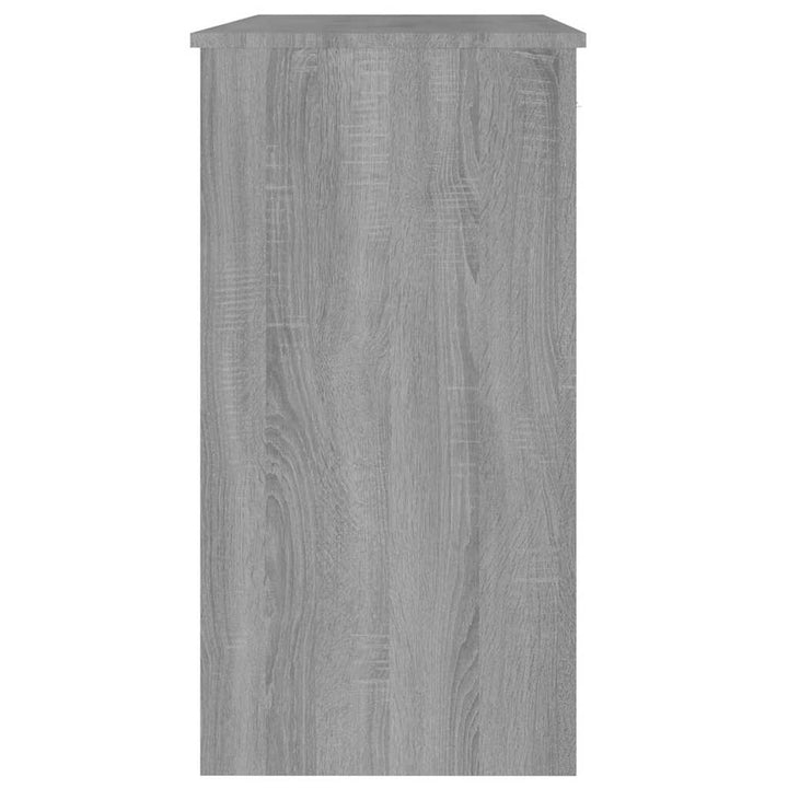 skrivebord 80x40x75 cm konstrueret træ grå sonoma-eg