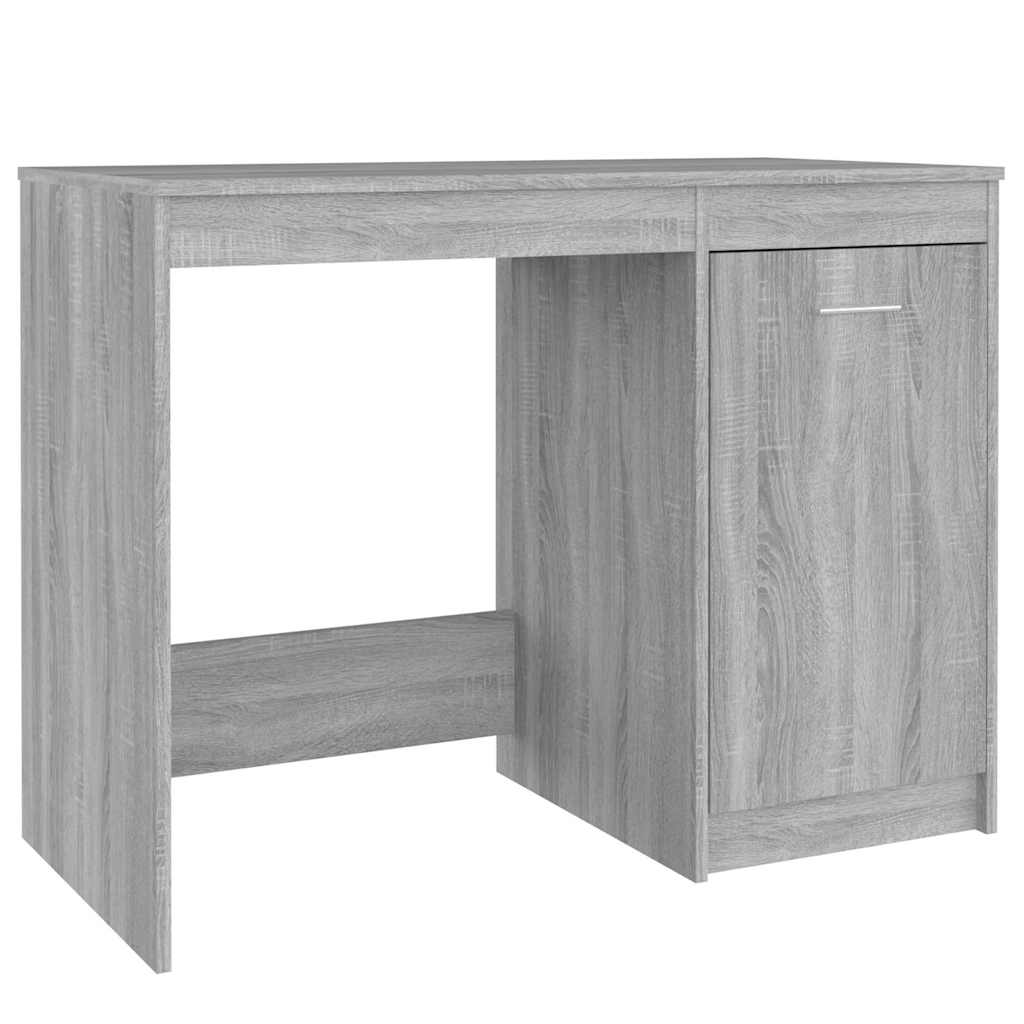 skrivebord 100x50x76 cm konstrueret træ grå sonoma-eg
