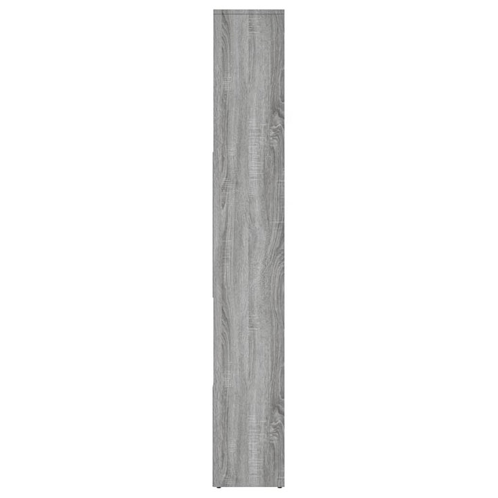 bogreol 67x24x161 cm konstrueret træ grå sonoma-eg