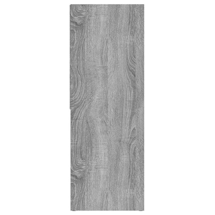 bogreol 67x24x161 cm konstrueret træ grå sonoma-eg