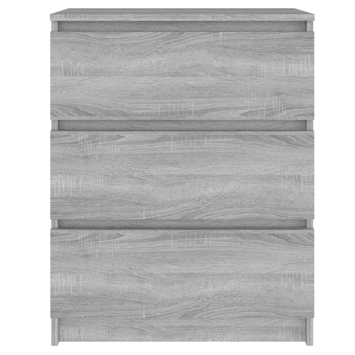 skænk 60x35x76 cm konstrueret træ grå sonoma-eg