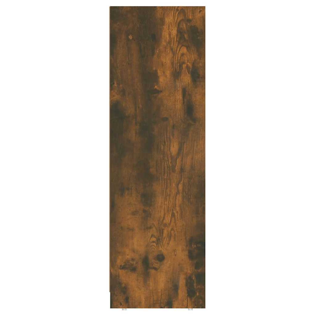 badeværelsesskab 30x30x95 cm konstrueret træ røget egetræ
