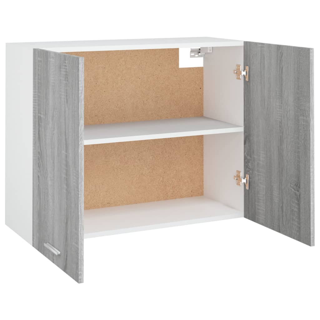 hængeskab "Lyon" grå Sonoma 80x31x60 cm konstrueret træ