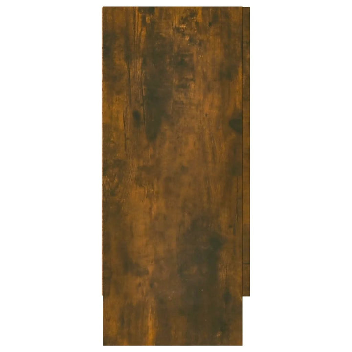 skænk 120x30,5x70 cm konstrueret træ røget egetræsfarve