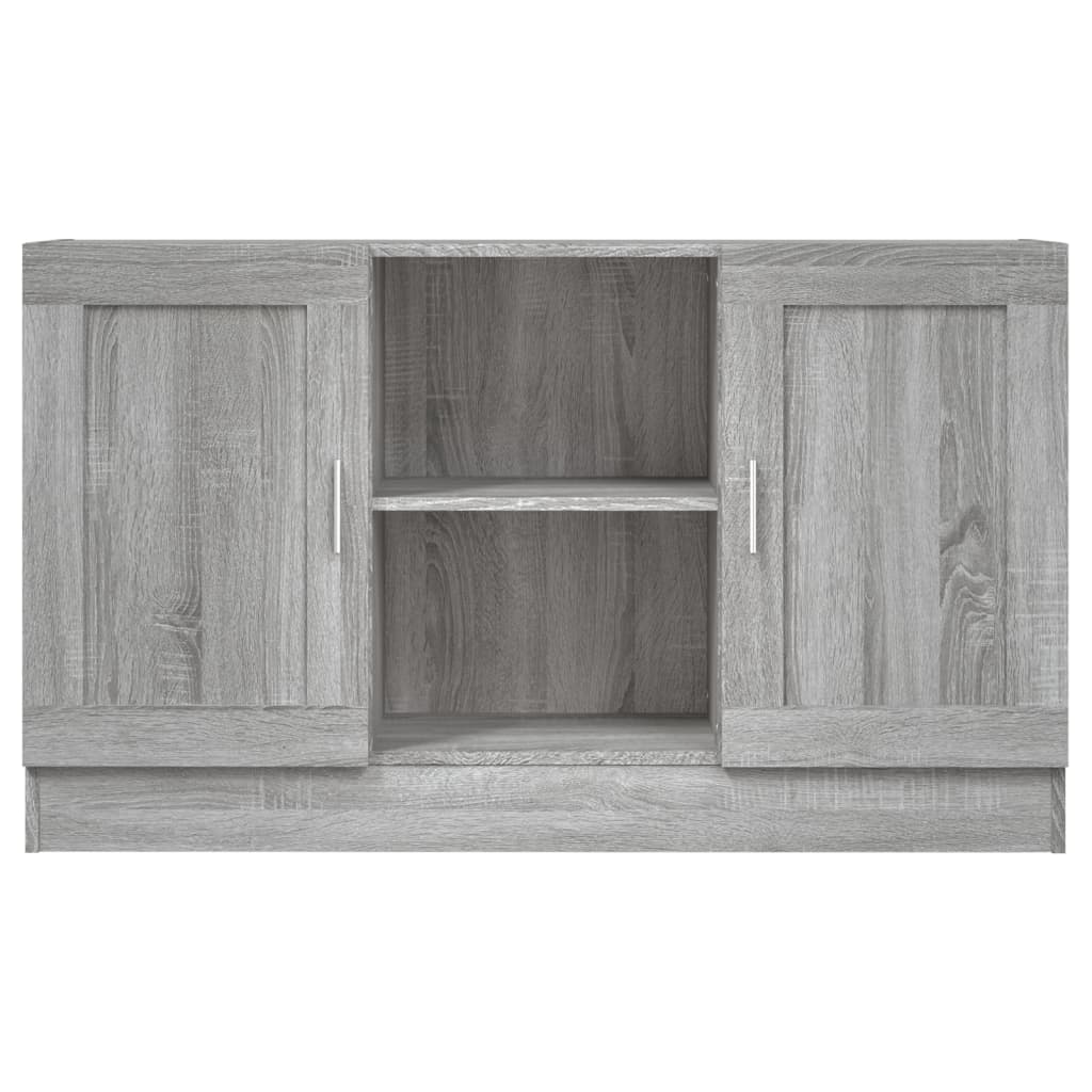 skænk 120x30,5x70 cm konstrueret træ grå sonoma-eg