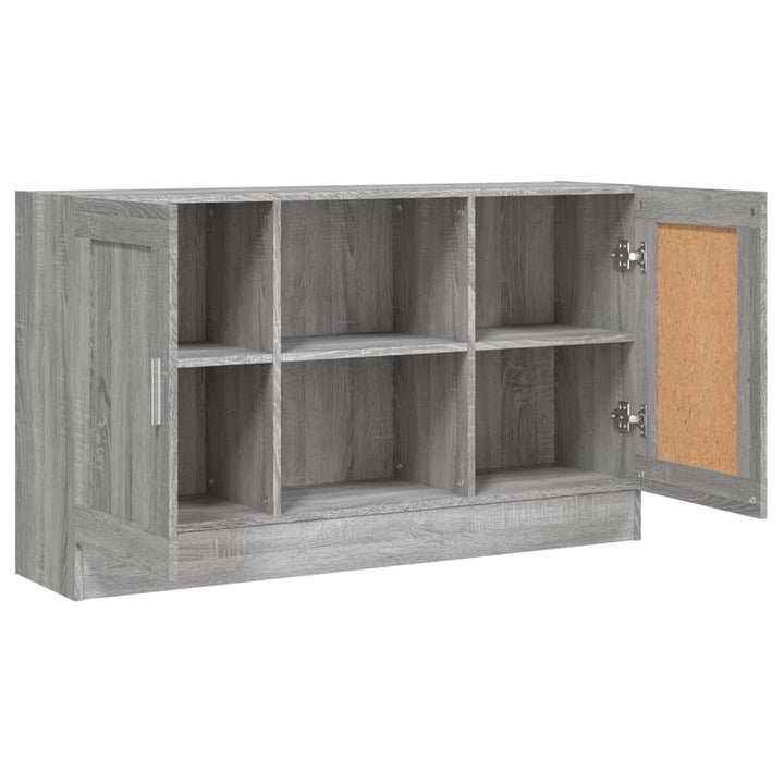 skænk 120x30,5x70 cm konstrueret træ grå sonoma-eg