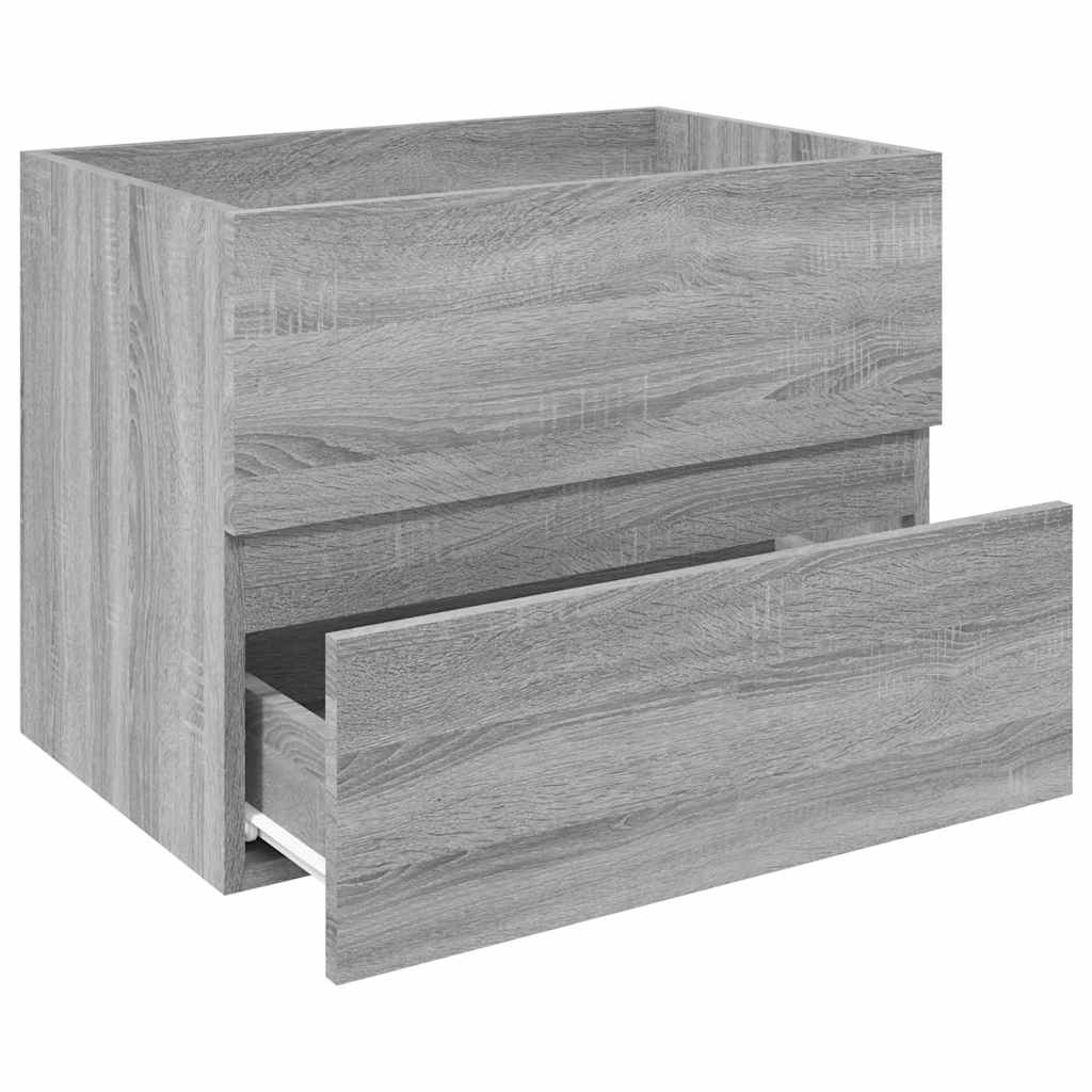 underskab 60x38,5x45 cm konstrueret træ grå sonoma-eg