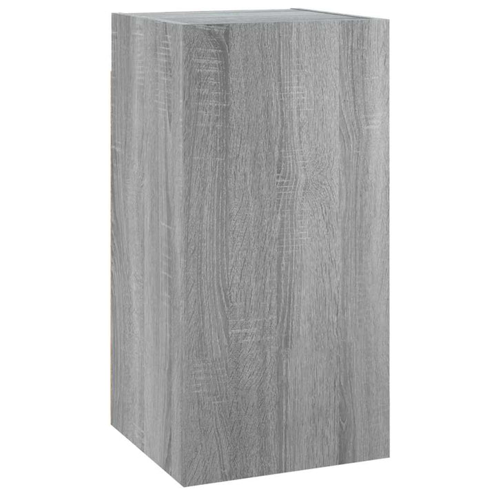 tv-skab 30,5x30x60 cm konstrueret træ grå sonoma-eg