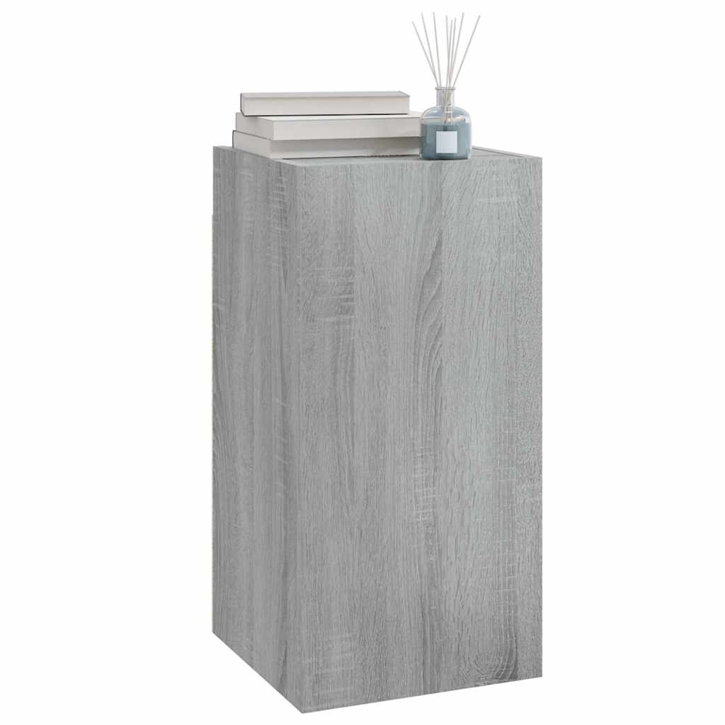 tv-skab 30,5x30x60 cm konstrueret træ grå sonoma-eg