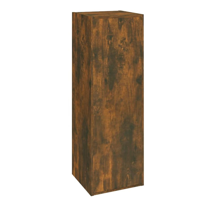 tv-skabe 2 stk. 30,5x30x90 cm konstrueret træ røget egetræ