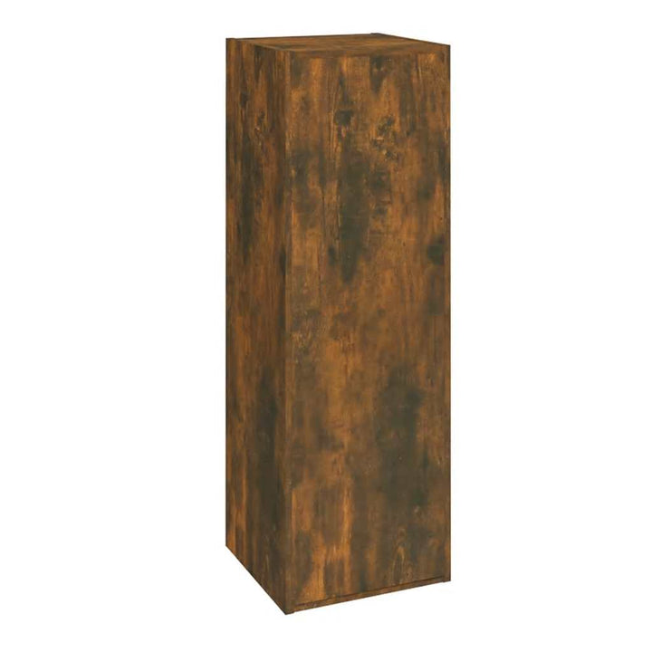 tv-skabe 2 stk. 30,5x30x90 cm konstrueret træ røget egetræ